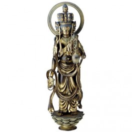 Revoltech Takeya No.013EX Juichi Kamen Kannon (Guanyin) [Urushihaku Style Edition] (Golden Ver)