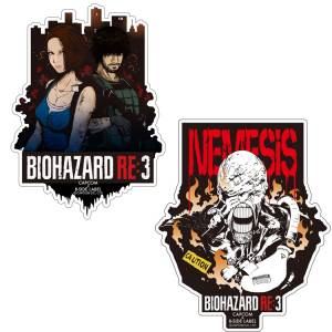 Capcom x B-SIDE LABEL Sticker - Resident Evil RE:3 / Biohazard RE:3 Nemesis / Jill & Carlos Set  [Goods]