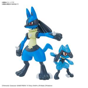 Pokemon Plamo Collection 44 Select Series Riolu & Lucario Plastic Model [Bandai]