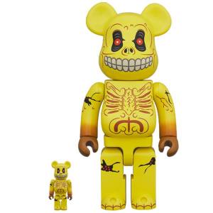 BE@RBRICK / Bearbrick SKULL FACE 100％ & 400％ 2PC Limited Set [Medicom Toy]