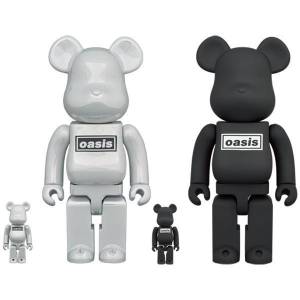 BE@RBRICK / Bearbrick OASIS (White Chrome) 100％ & 400％ 2PC Limited Set [Medicom Toy]