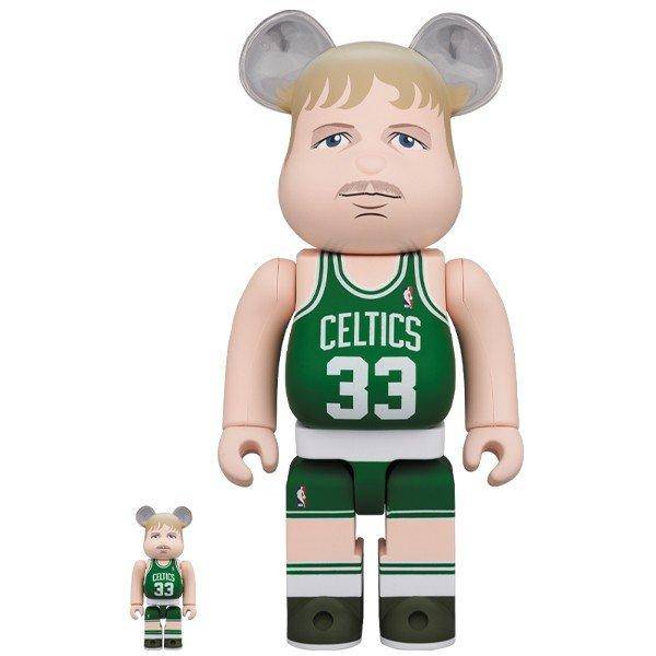 BE@RBRICK / Bearbrick Larry Bird (Boston Celtics) 100％ & 400％ 2PC Limited Set [Medicom Toy]