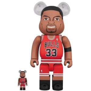 BE@RBRICK / Bearbrick Scottie Pippen (Chicago Bulls) 100％ & 400％ 2PC Limited Set [Medicom Toy]