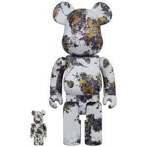 BE@RBRICK / BEARBRICK 100% + 400% Jackson Pollock Studio (SPLASH) - 2 pieces LIMITED SET [Medicom Toy]