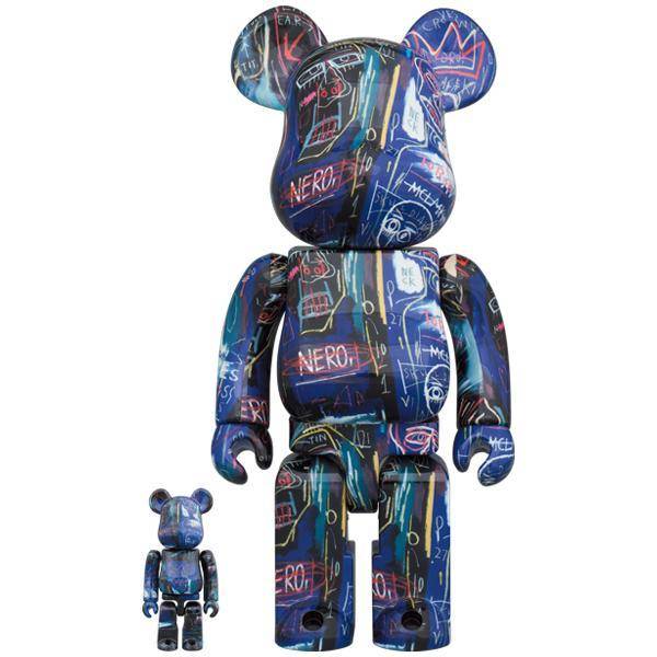 BE@RBRICK / BEARBRICK JEAN-MICHEL BASQUIAT No.7 100％ & 400％ LIMITED SET [Medicom Toy]