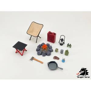 1/12 Scale Camping Gear Set A [Dragon Horse]