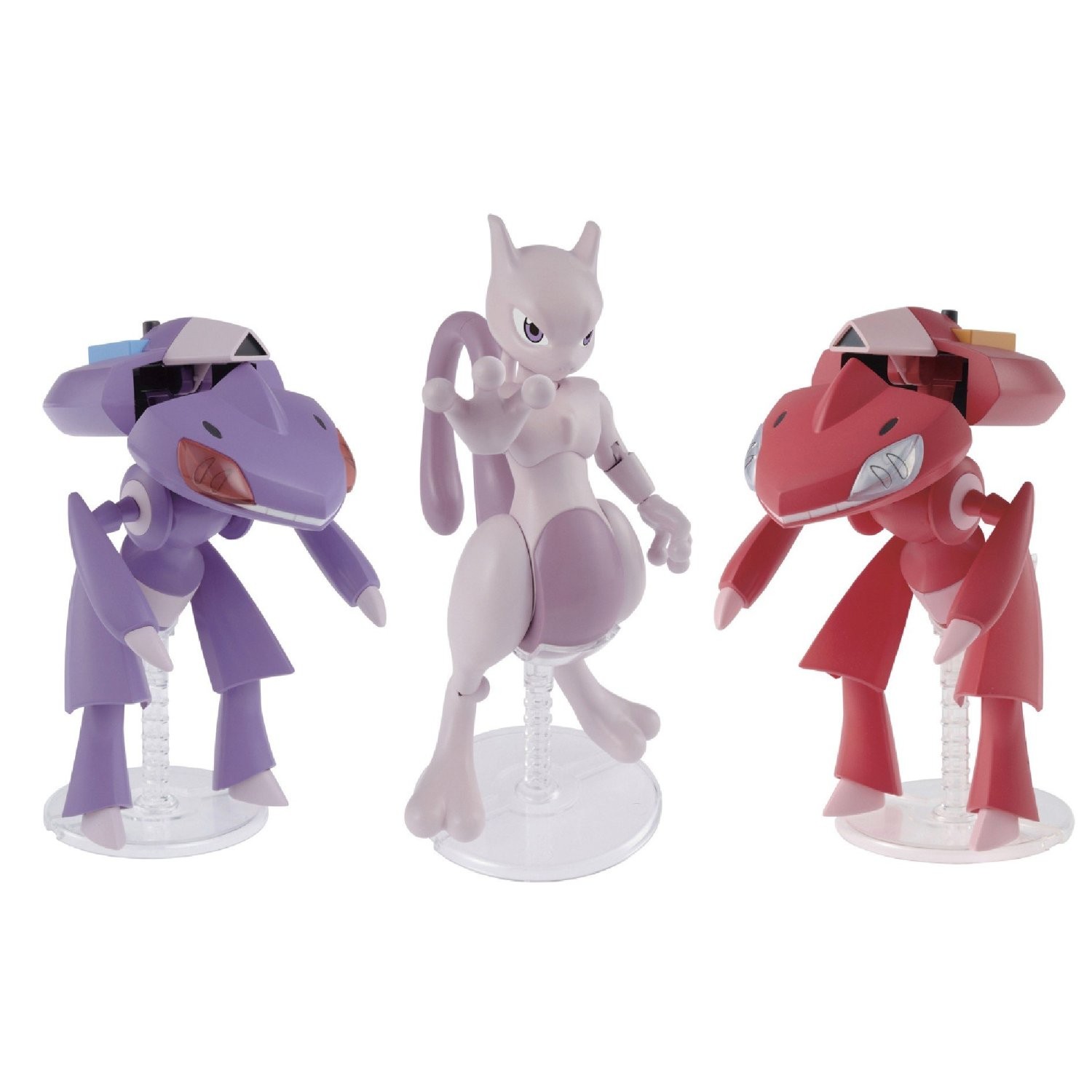 Pokemon - Red Genesect & Genesect & Mewtwo Plastic Model[Pokemon Plastic Model Collection No.31+31+32]