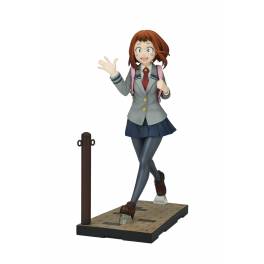 Bellfine Figure Ochaco Uraraka - My Hero Academia - Tuta Eroe 1/8 PVC, Posa Zero Gravity Con Base Fumetto - 6