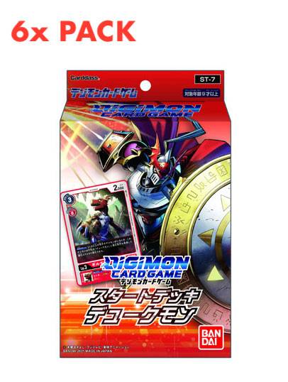Digimon Card Game Start Deck Dukemon ST-7 6 PACKS BOX [Trading Cards]