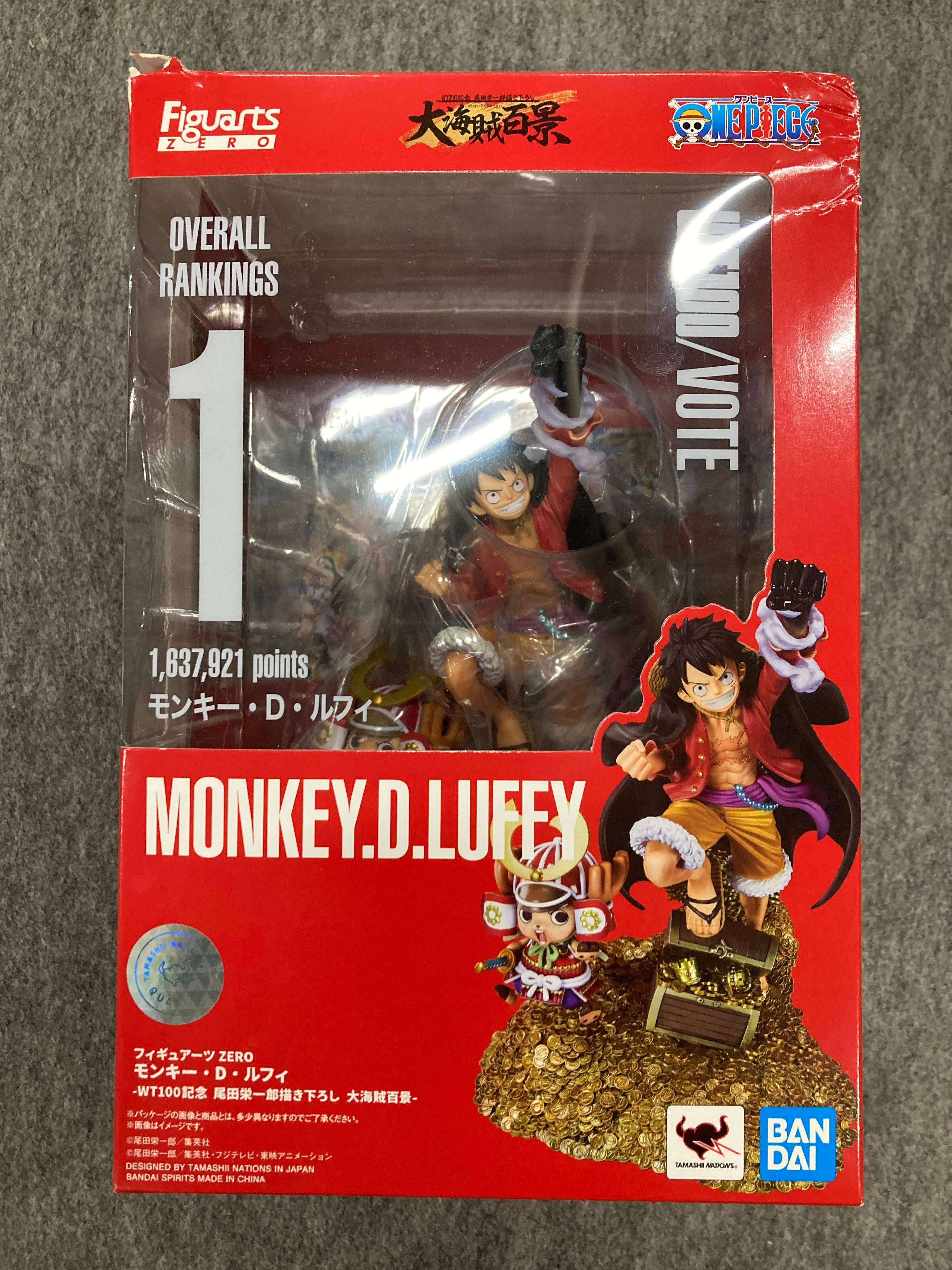 Figuarts ZERO: One Piece - Monkey D. Luffy - 100th Anniversary of WT100 Edition  [Unused Figure/ Damaged Box]