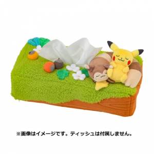 Peluche Pokémon: Tissue Box - Pikachu & Furret - Limited Edition [The Pokémon Company]