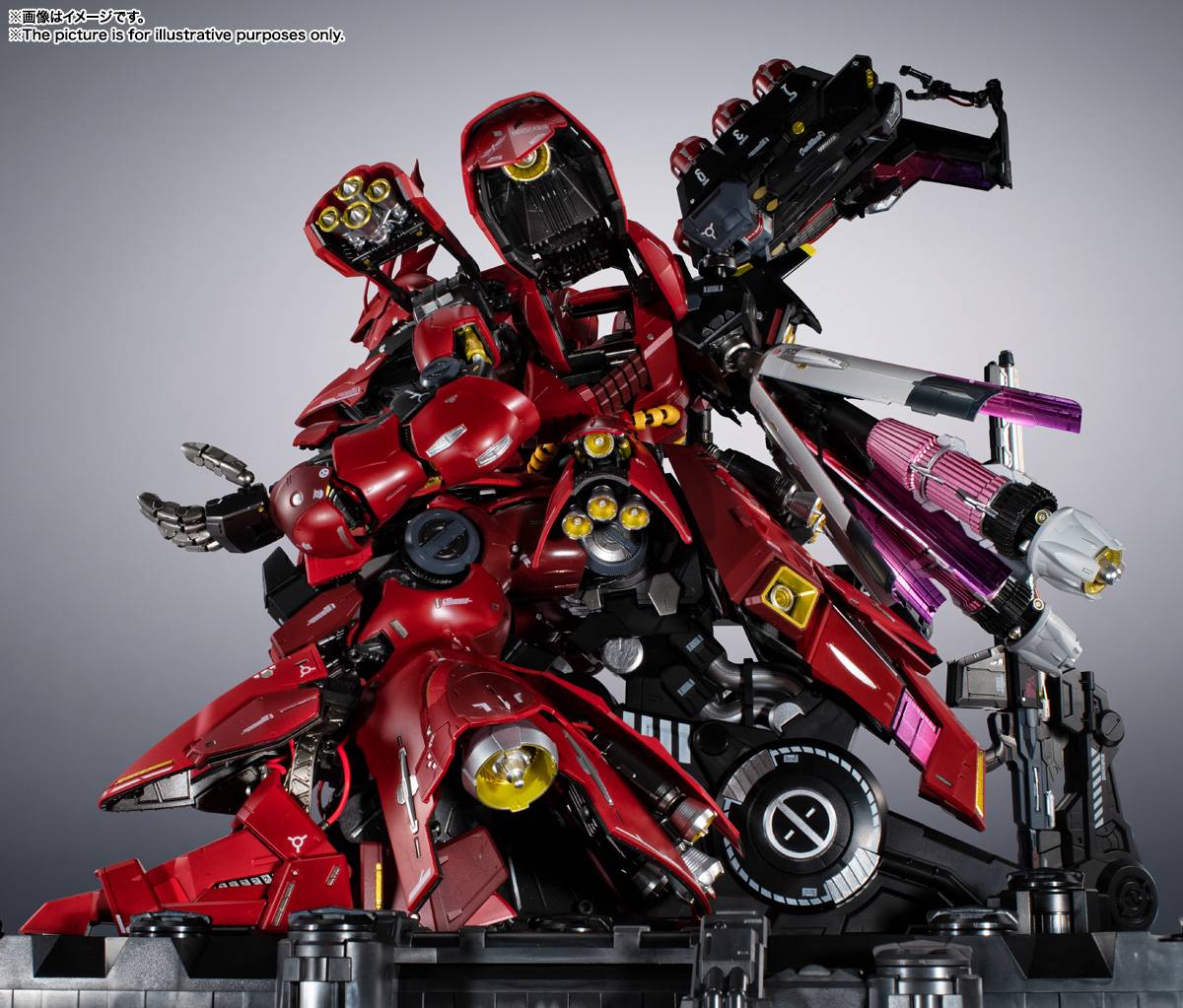 ROBOT Spirits SIDE MS Sazabi Action Figure Mobile Suit
