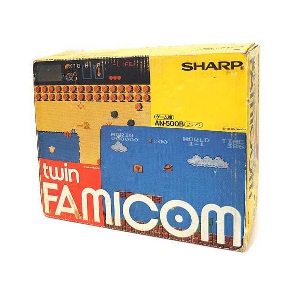 Sharp Twin Famicom AN-500R Rosso/Nero &ndash; Console Giapponese NTSC-J Testata Funzionante