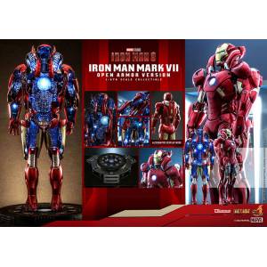 TV Masterpiece DIECAST: "Iron Man 3" 1/6 - Diorama Iron Man Mark. 7(Open Armor Edition) [Hot Toys]