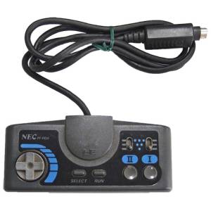 PC Engine Turbo Pad - Grey/Blue [PCE - used / loose]
