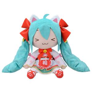 Piapro Characters: Hatsune Miku Fuwa Fuwa - Maneki Ver (LL Size) [SEGA]