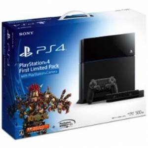 PlayStation 4 HDD 500GB Jet Black First Limited Pack with Playstation Camera + Knack [PS4 - brand new]