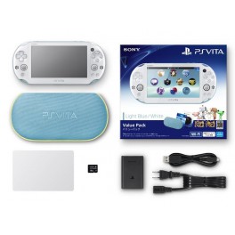    PSVita Slim Value Pack - Light Blue & White (PCH-2000 ZA14) [neuve]