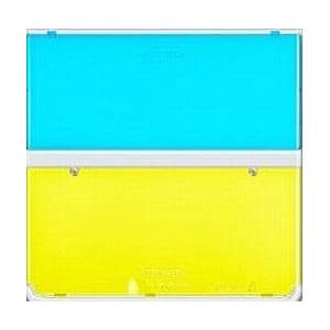 Nintendo New 3DS - Cover Plates No.021 - Skeleton Blue Yellow [Used / Loose]