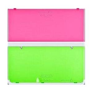 Nintendo New 3DS - Cover Plates No.022 - Skeleton Pink Green [Occasion / Loose]