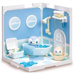 Pokemon: Poke Peace House Bathroom - Piplup & Rowlet (Reissue) [Takara Tomy]
