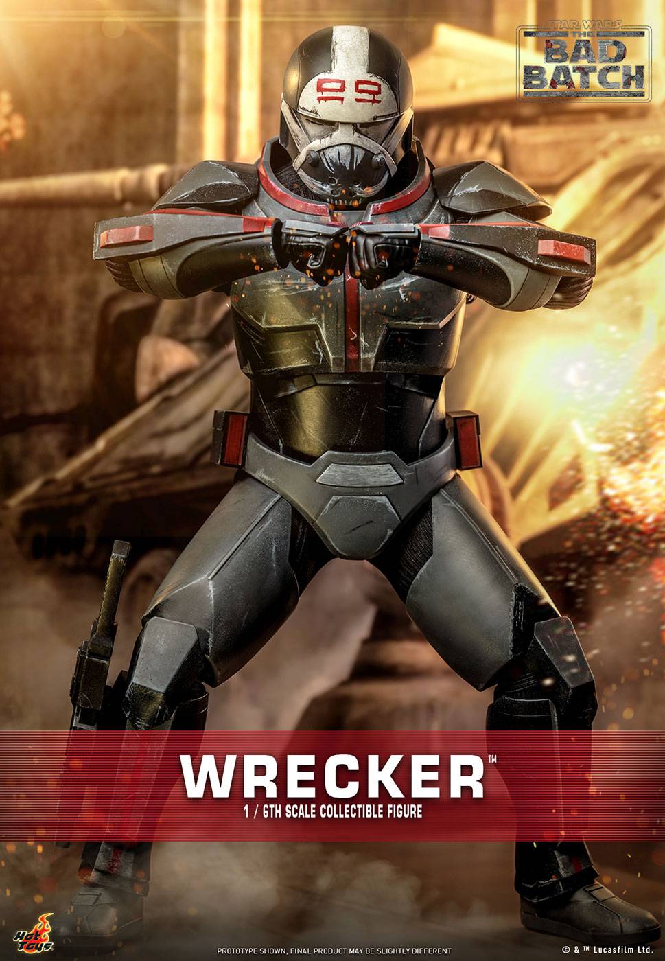 TV Masterpiece: Star Wars The Bad Batch - Wrecker 1/6 [Hot Toys]