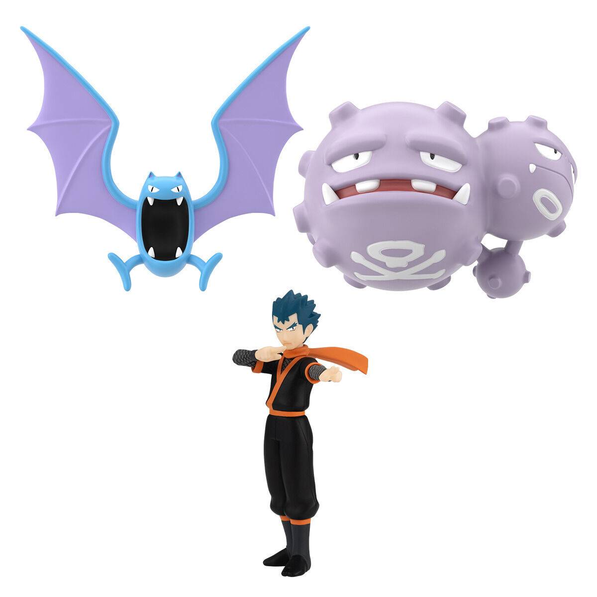 Pokemon Scale World: Kanto Chihou - Koga & Golbat & Weezing (Limited Candy Toy) [Bandai]