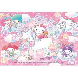 Sanrio Characters - Large Jigsaw Puzzle - Glitter Unicorn Ver. (300 Pcs) [Beverly]