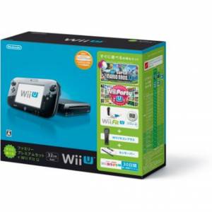 Wii U Suguni Asoberu Family Premium Set Black ver. + Wii Fit U  [brand new]