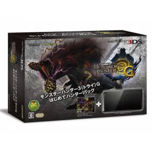 Nintendo 3DS - Monster Hunter 3G Hajimete Hunter Pack - Cosmo Black [Used Good Condition]