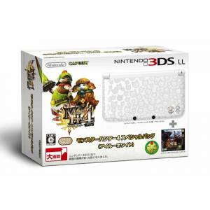 Nintendo 3DS LL / XL - Monster Hunter 4 - Airu White [Used Good Condition]