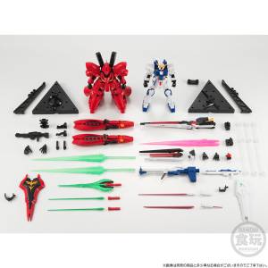 Mobile Suit Gundam G Frame FA: FA RX-93ff νGundam & MSN-04FF Sazabi Set (Limited Candy Toy) [Bandai Spirits]