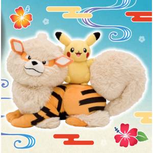 Pokemon Plush: Pokémon Center Okinawa 1st Anniversary -  Arcanine & Pikachu (Limited Edition) [The Pokémon Company]