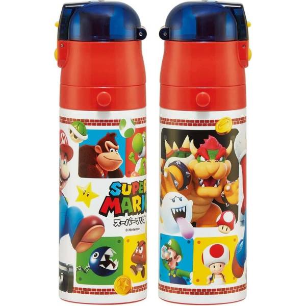  SUPER MARIO Bros Red Plastic Water Bottle