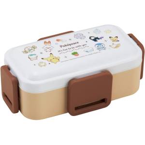 Pokémon: Antibacterial 2 Tier Lunch Box - Poképeace - 600ml (Fluffy Series Ver.) [Skater] 
