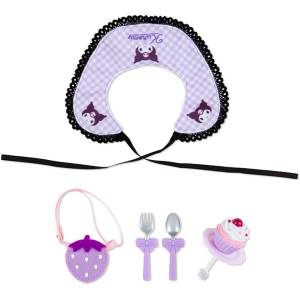 Sanrio Stuffed Doll: Pittato Friends - Kuromi - Cafe Accessories Set [Sanrio]