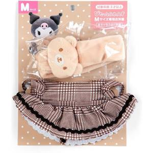Sanrio Stuffed Doll: Pittato Friends - Bear Motif Dress - M [Sanrio]