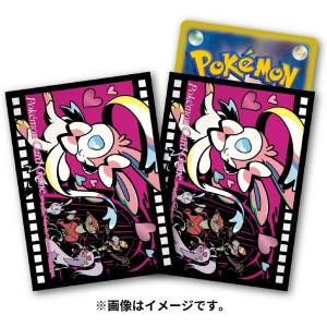 Pokemon Card Game: Premium Gloss - Midnight Agent - the cinema - Sylveon - Deck Shield (64 Sleeves/Pack) [ACCESSORY]