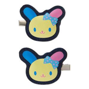 Hair Clips: Heisei Character Ribbon - Usahana - Set of 2 [Sanrio]