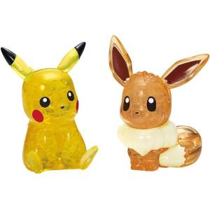 Pokémon: Crystal 3D Puzzle - Pikachu & Eevee (48 Pieces) [Beverly]