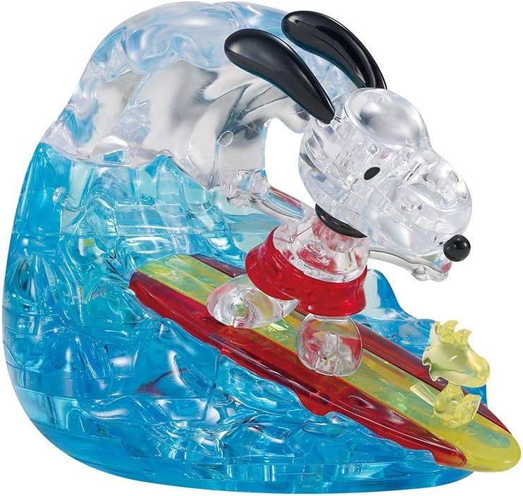 Peanuts: Crystal 3D Puzzle - Snoopy - Surfing Ver. (40 Pieces) [Beverly]