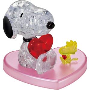 Peanuts: Crystal 3D Puzzle - Snoopy - Hug Heart Ver. (31 Pieces) [Beverly]
