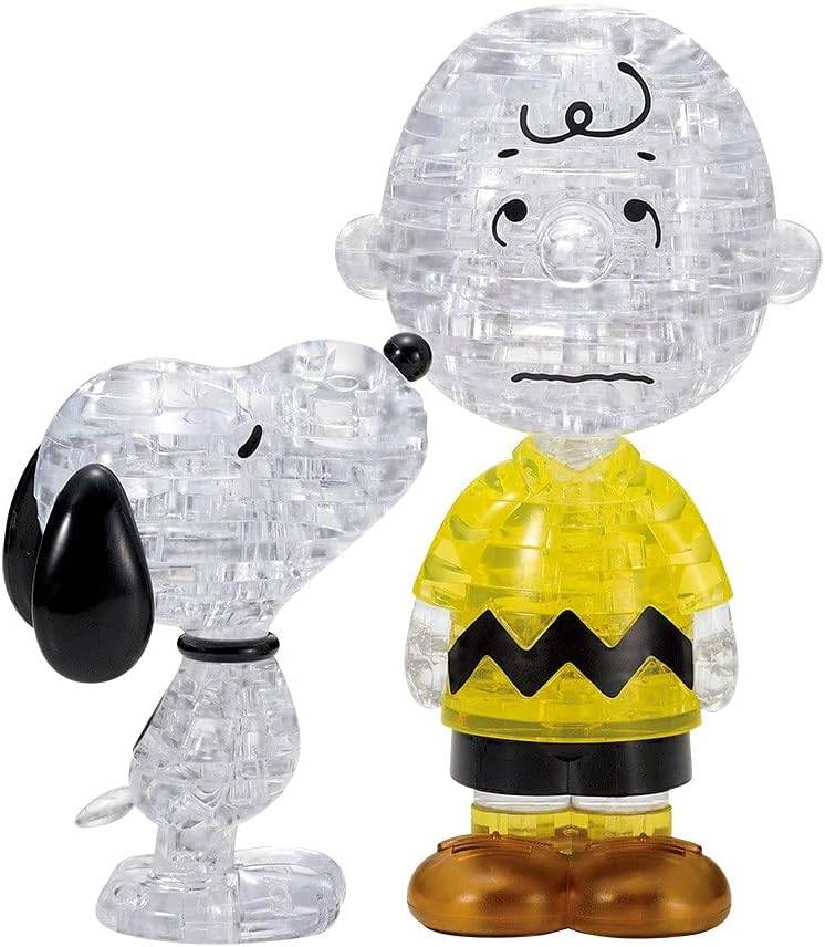 Peanuts Crystal 3D Puzzle Snoopy & Charlie Brown (77 Pieces)