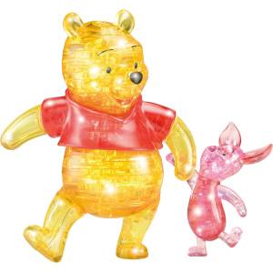 Winnie the Pooh: Crystal Gallery 3D Puzzle - Winnie & Piglet (57 Pieces) [Hanayama]