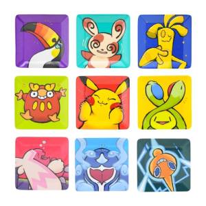 Pokemon: Whats your charm point? - Melamine Plates (Set of 9) [The Pokémon Company]