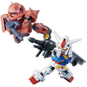 SD Gundam Cross Silhouette RX-78-2 Gundam & Char's Zaku II Plastic Model [Bandai]