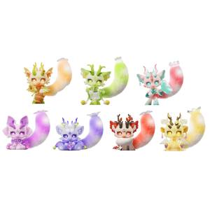 Original Character: Cup Rabbit - Flower and Dragon (Box of 6) [Plum]