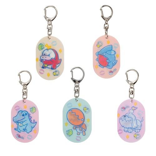 Pokemon: Kamitsuki - Changing Acrylic Key Chain 5pcs Set (Limited Edition) [The Pokémon Company]