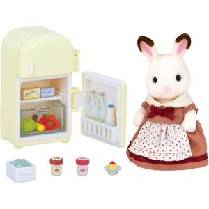 Sylvanian Families: Chocolate Rabbit Mother & Refrigerator Set [Epoch]
