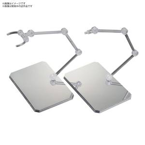 Display Stand: Action Base 6 - Clear Color, Mirror Seal Set [Bandai Spirits]